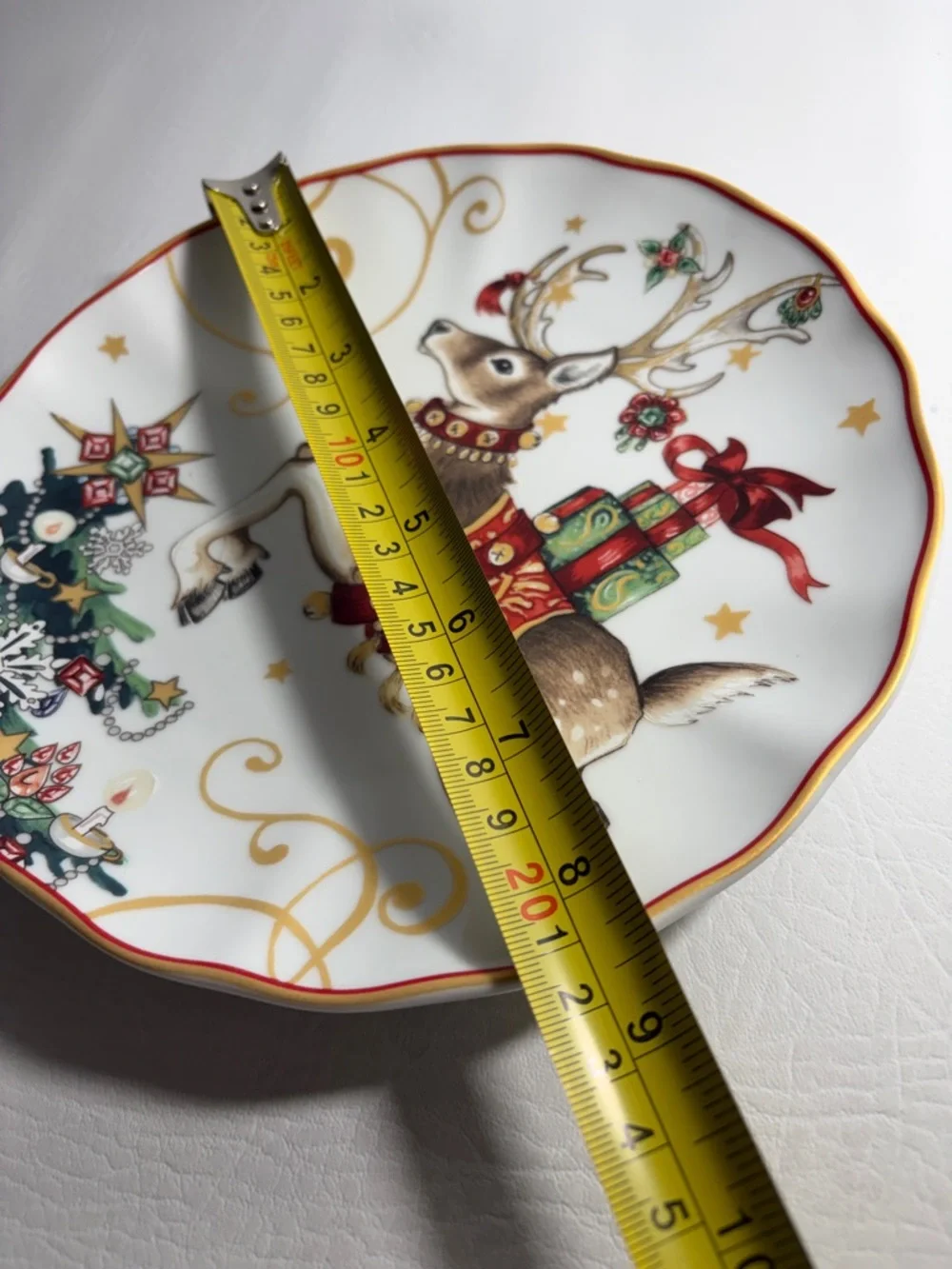 Williams Sonoma NEW Twas the Night Before Christmas Reindeer Salad Plate